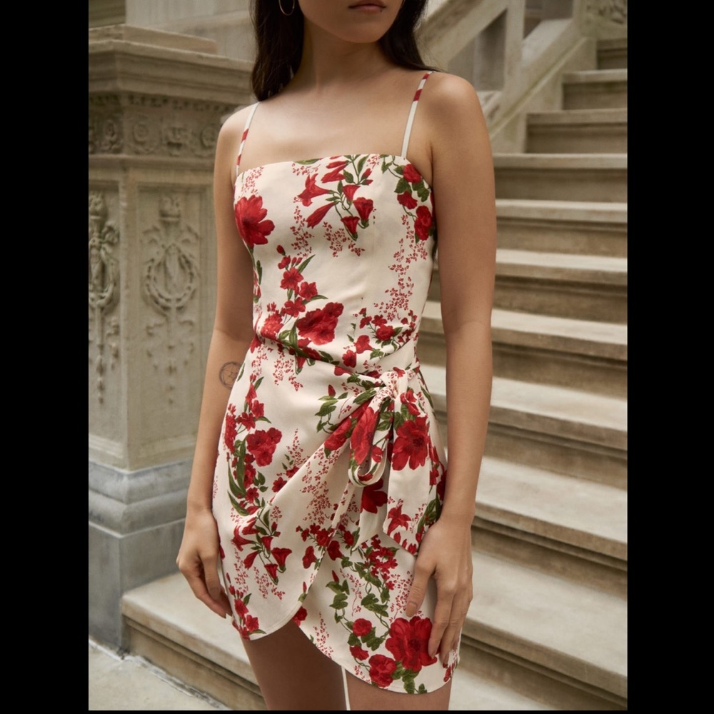 Reformation Canal Dress in Georgette